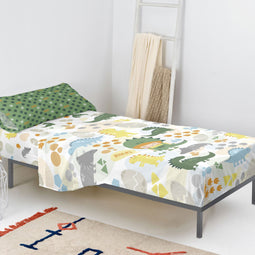 Happy Friday Sheet set 2 pieces Happydino 160x270 cm (Single) Multicolor
