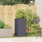 vidaXL - Plantenbak - 40x40x80 - cm - koudgewalst - staal - antracietkleurig