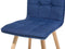 BROOKLYN - Eetkamerstoel - Blauw - Polyester