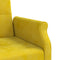 vidaXL - Slaapbank - met - kussens - fluweel - geel