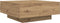 vidaXL - Salontafel - met - LED-Lampen - Artisan - Eik - 80x80x31 - cm
