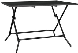 vidaXL - Tuintafel - inklapbaar - 110x80x72 - cm - staalgaas - antracietkleurig