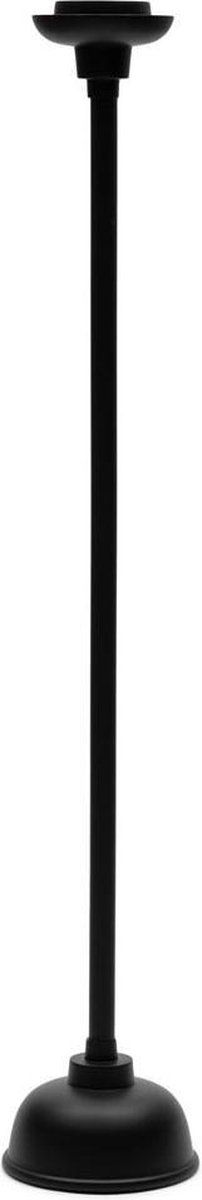 Riviera Maison RM Xavi Candle Holder Statue - Aluminium - Black - 19.0x19.0x110.0 cm