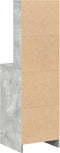 vidaXL - Hoge - kast - Betonnen - Grijs - 40x41x135 - cm - Kunststof - Hout