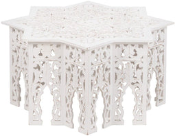 Hoofdtafel 90 x 90 x 46 cm 2 Stuks DMF