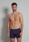 TOM TAILOR Kentucky - 2-pack heren Long Boxer - Effen donkerblauw / paars - Maat L (2 stuks)