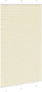 vidaXL - Plissé - rolgordijn - 115x200cm - stofbreedte - 114,4cm - polyester - crème