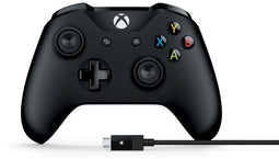 Microsoft Xbox One - Draadloze controller (V2) + kabel voor Windows - Bluetooth - Zwart