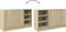 vidaXL - Wastafelkast - 90x29x55 - cm - bewerkt - hout - sonoma - eikenkleurig