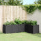 vidaXL - Plantenbak - 160x120x53 - cm - polypropeen - zwart