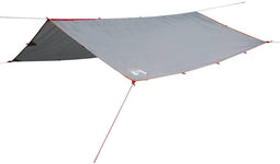 vidaXL - Kampeerluifel - waterdicht - 500x294 - cm - grijs - en - oranje
