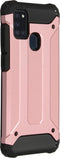 Rugged Xtreme Backcover voor de Samsung Galaxy A21s - Rosé Goud