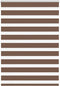 vidaXL - Zebra - rolgordijn - 105x100 - cm - stofbreedte - 100,9cm - polyester - bruin