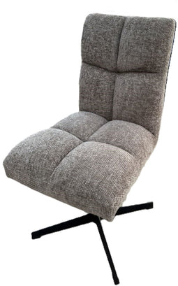 PTMD Milan Dining Chair Swivel Stone