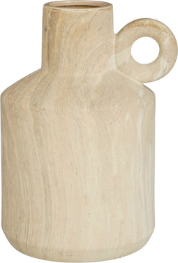 Mica Decorations Trentino Vaas - L29 x B25 x H39 cm - Keramiek - Beige
