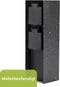 Luft Tuinstopcontact - Op zuil - 2 Stopcontacten - iP44 - Mat zwart
