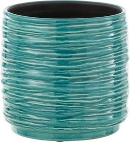 J-Line bloempot Lijn - keramiek - azuur - medium