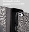 iMoshion Hoesje Geschikt voor iPhone SE (2022) / SE (2020) / 8 / 7 / 6s / 6 Hoesje Met Pasjeshouder - iMoshion Design Bookcase smartphone - Meerkleurig / Black And White