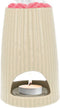 Scentchips® Rib - Waxbrander - Geurbrander - Amberblokjes Brander - Oliebrander - Wax Melts Brander - Aromabrander - Ook Geschikt Voor Essentiële Oliën - Geurolie - Waxmelts - Zandkleurig