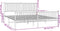 vidaXL - Bedframe - met - voetbord - zonder - matras - metaal - zwart - 180x200 - cm