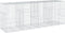 vidaXL - Schanskorf - 400x100x150 - cm - gegalvaniseerd - ijzer - zilverkleurig