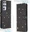 iMoshion Hoesje Geschikt voor Samsung Galaxy S21 Ultra Hoesje Met Pasjeshouder - iMoshion Design Softcase Bookcase - Meerkleurig / Stars Gold