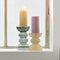 Rivièra Maison Pillar Candle Rib lila 7x15 set van 4
