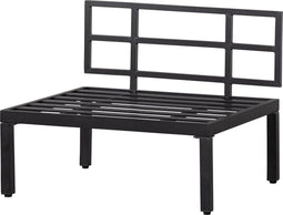 WOOOD George Loungebankje Buiten - Aluminium - Zwart - 73x90x83