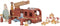 Little Dutch Brandweerwagen - Houten speelset - Inclusief pegdolls en accessoires - Rood