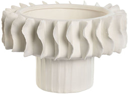 Middenstuk Home ESPRIT Wit Golven Modern 22 x 22 x 14 cm