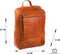 Chesterfield Rich Leren Laptop Rugtas - 15,4 inch - Cognac