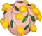 Mica Decorations Vaas Melika - 22x22x17 cm - Keramiek - Licht Roze