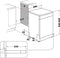 Bauknecht B7F HS51 X - Vrijstaande Vaatwasser 15 couverts - Energieklasse B - 41 dB - Zilver