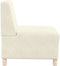 vidaXL - Fauteuil - 55 - cm - fluweel - crèmekleurig