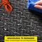 Zoluko Puzzelmat - 60x60x1 cm - Schok- en geluidsabsorberend - Zwart (12 stuks)