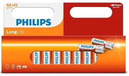 Philips LongLife AA Batterijen R6 - Zinkchloride - 12 stuks