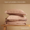 Coco & Cici - Tencel Twill Dekbedovertrek 200 x 200 cm - 2 Persoons Beddengoed - Peach - Lyocell - Ritssluiting & Extra Zacht - 2 Kussenslopen (60x70)