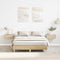 vidaXL - Bedframe - zonder - matras - 135x190cm - spaanplaat - sonoma - eikenkleurig