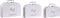 Set decoratieve dozen DKD Home Decor Roze Metaal Multicolour Karton (28 x 9,5 x 20 cm)