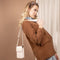 Telefoontasje Dames Crossbody - Selencia Avani Slang Telefoontasje Crossbody - Universeel Schoudertasje telefoon - Wit