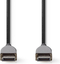 Actieve Optische DisplayPort-Kabel - DisplayPort 1.4 - DisplayPort Male - DisplayPort Male - 32.4 Gbps - 30.0 m - Rond - PVC - Zwart - Gift Box