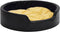 vidaXL - Hondenmand - 99x89x21 - cm - pluche - en - kunstleer - zwart - en - geel