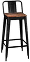 Kruk Home ESPRIT Zwart Hout Metaal 41 x 38 x 96 cm