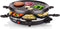 Princess Raclette Grill Party 162725 - Gourmetstel voor 6 personen - Ronde grillplaat 30 cm - Zwart