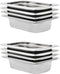 vidaXL - Gastronormbakken - 8 - st - GN - 1/4 - 65 - mm - roestvrij - staal