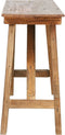 vidaXL - Wandtafel - 130x40x80 - cm - gemengd - gerecycled - hout