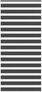 vidaXL - Zebra - rolgordijn - 95x200 - cm - stofbreedte - 90,9 - cm - zwart