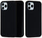 Lunso - Softcase Backcover hoes - Geschikt voor iPhone 13 Pro Max - Zwart