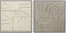 Home ESPRIT - Schilderij Modern Stads - Handgeverfd Bruin Beige 102 x 4,5 cm (2 stuks)