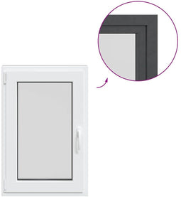 vidaXL - Kelderraam - "RISOR" - 60x80 - cm - draai-kiep - DIN - links - antraciet